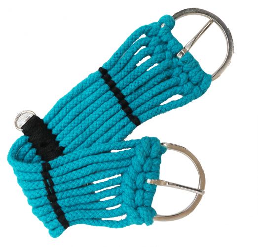 18" Teal Cotton String Rope Girth/Cinch